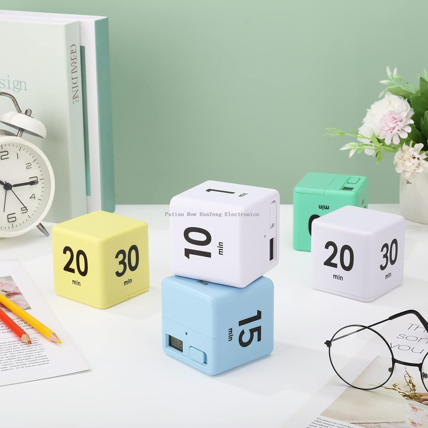 Digital Countdown Kitchen Timer Induction Interval Timer Cooking Study Fitness Time Management Alarm Clock Interval Cube Timer