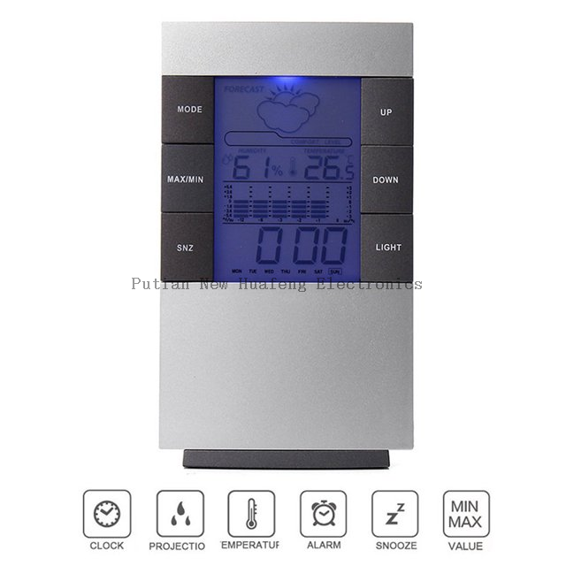 Hot Selling Factory Price Promotional Gifts weather forecast clock