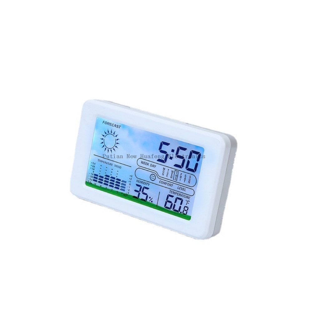 LCD Digital Table Clock for Office And Home, Office, Bedroom, Bedside, Temperature And Humidity