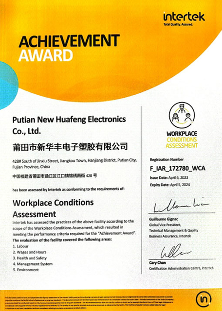 WCA Certificate