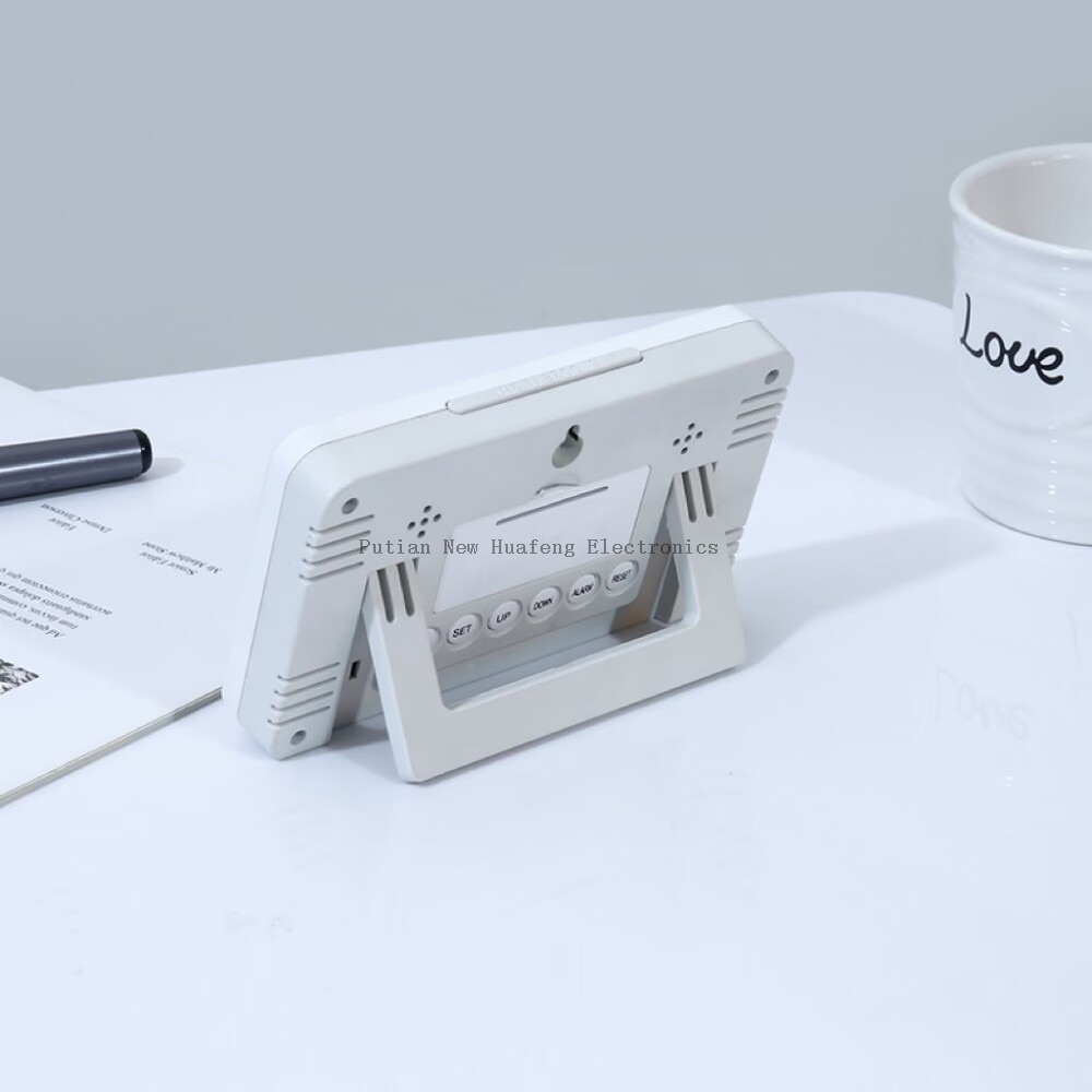 LCD Digital Table Clock for Office And Home, Office, Bedroom, Bedside, Temperature And Humidity
