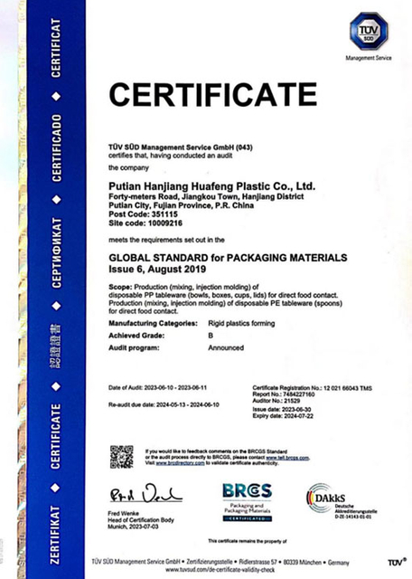 BRC Certificate