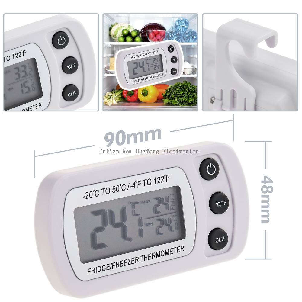 Digital Waterproof Temperature Refrigerator Freezer Thermometer with Magnet