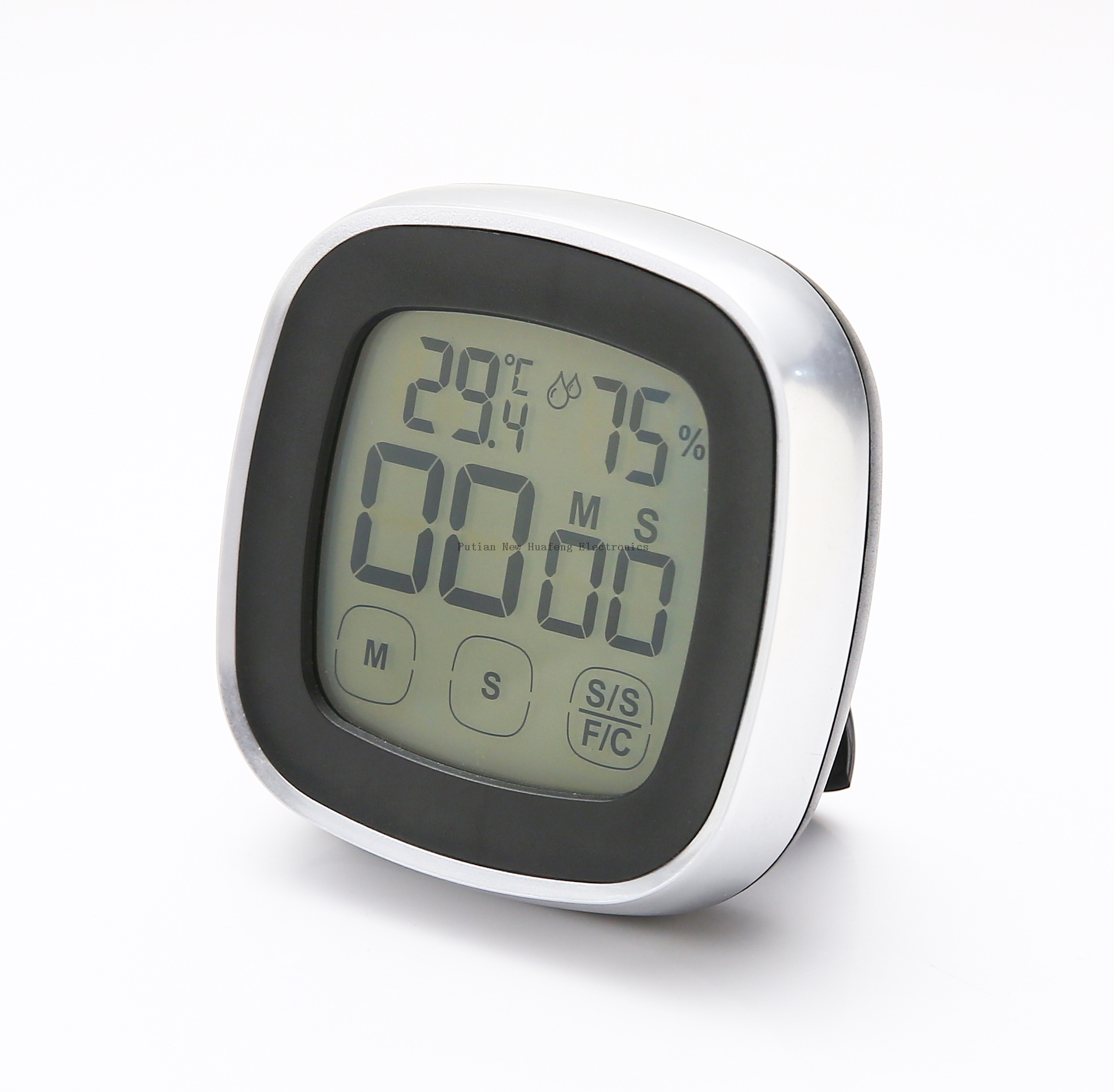 Amazon Supply Touch Screen Electronic Thermo-Hygrometer Countdown Kitchen Timer with Backlight