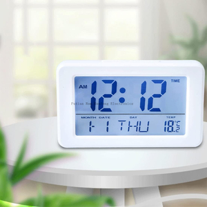 Multi-Functional Electronic Alarm Clock: Simple Style, Luminous Display, Perfect for Students & Bedside Use - No Batteries Required!