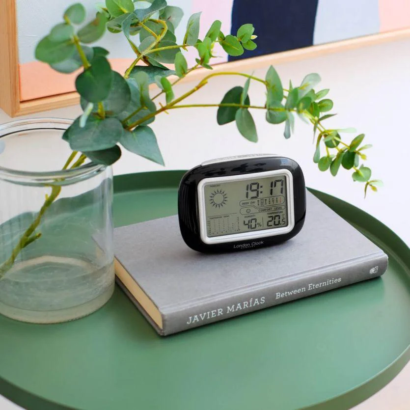 Weather station clock