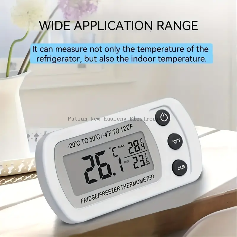Digital Waterproof Temperature Refrigerator Freezer Thermometer with Magnet
