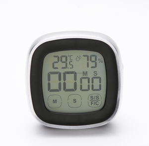 Amazon Supply Touch Screen Electronic Thermo-Hygrometer Countdown Kitchen Timer with Backlight