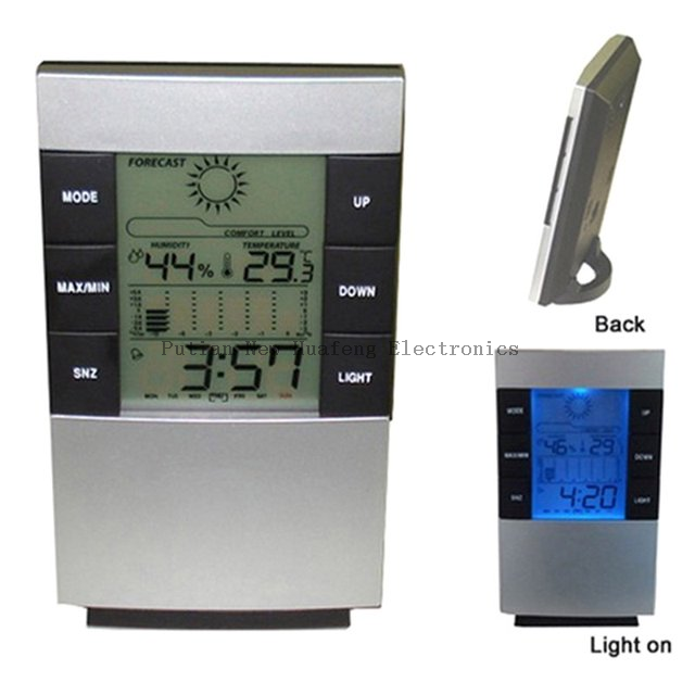 Hot Selling Factory Price Promotional Gifts weather forecast clock