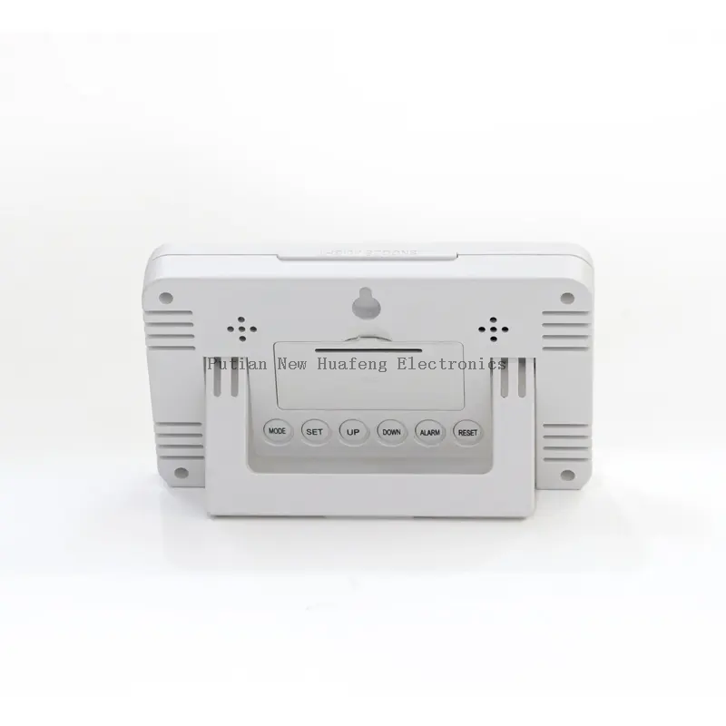 2023 New Wholesale Professional colorful digital Bamboo Digital Alarm Clock with thermometer hygrometer for living room