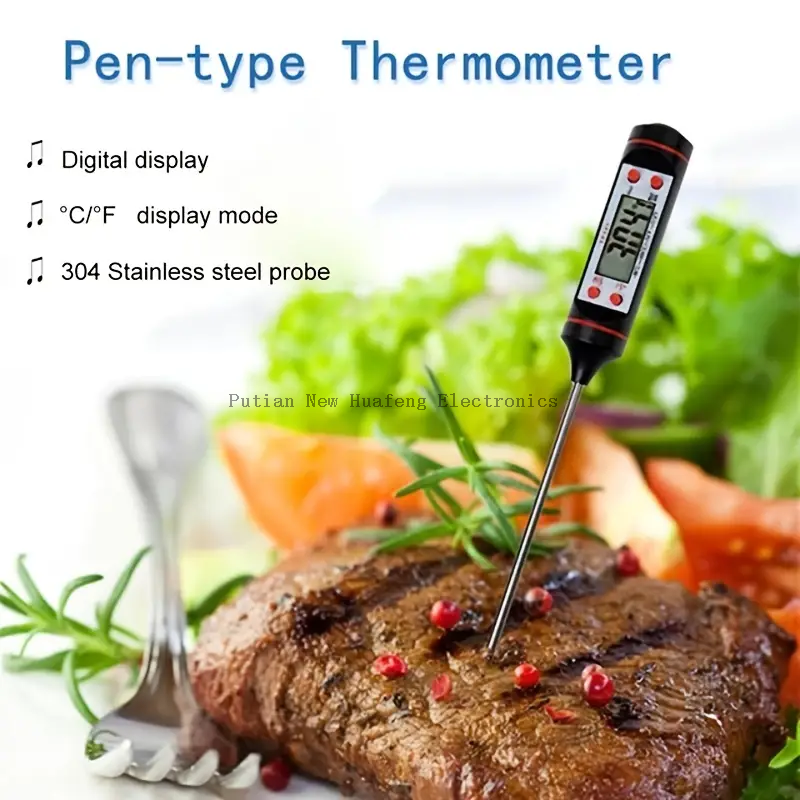 Wholesale Household Long Probe Electronic Barbecue Grill Food Cooking Kitchen Bbq Digital Meat Thermometer
