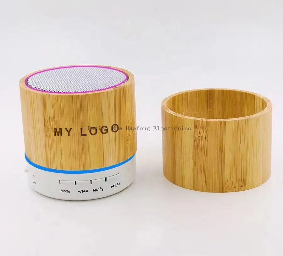 Hot Selling Eco-friendly Wooden Mini Bluetooth Speaker Wireless Portable Bluetooth Speaker