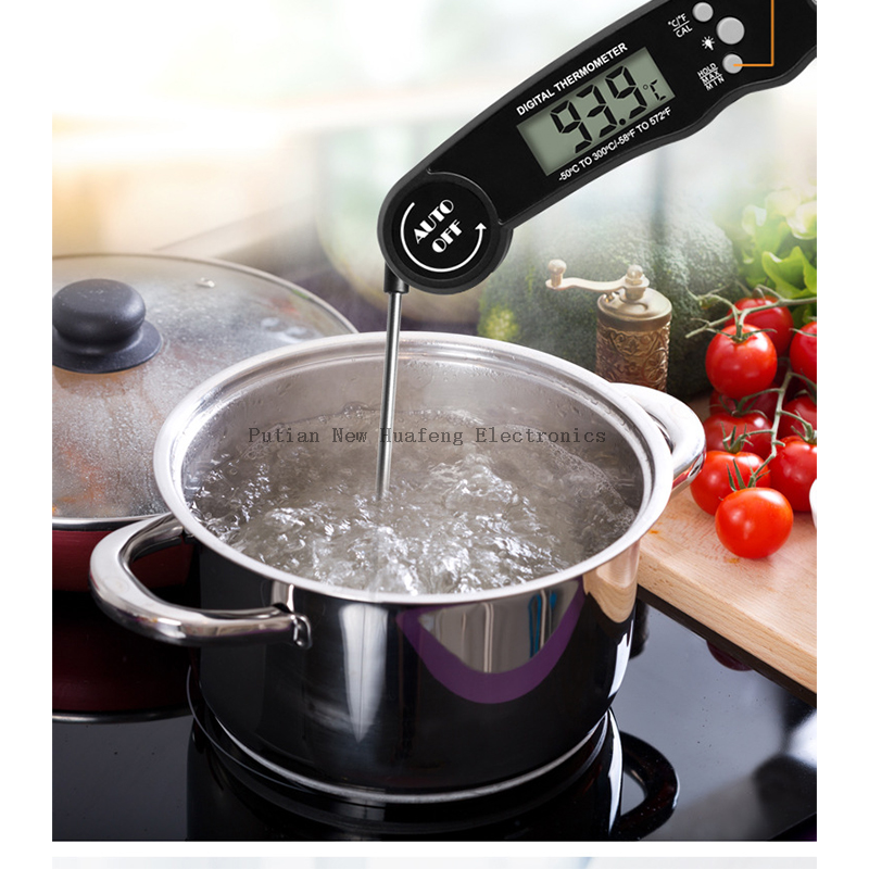 Folding Waterproof Digital Display Food Thermometer Probe Type Kitchen Barbecue Food Barbecue Thermometer