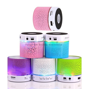 Promotion Portable FM Radio LED Light S08U Mini Bass Wireless Bluetooth Speaker Support MP3 AUX and TF Card