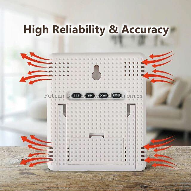 Multi-function Bamboo LCD Wooden Desk Table Clock Temperature Humidity For Office Home Decor Digital Alarm Clock