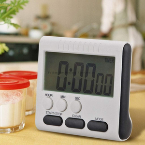  24 Hour Kitchen Timer Digital Timer, Teacher Classroom Timer with Cooking Clock Loud Alarm for Kids & Powerful Magget