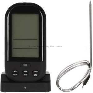 Digital Meat Thermometer, Wireless Remote Food Thermometer Meat Fish Timer for Waterproof Smoker