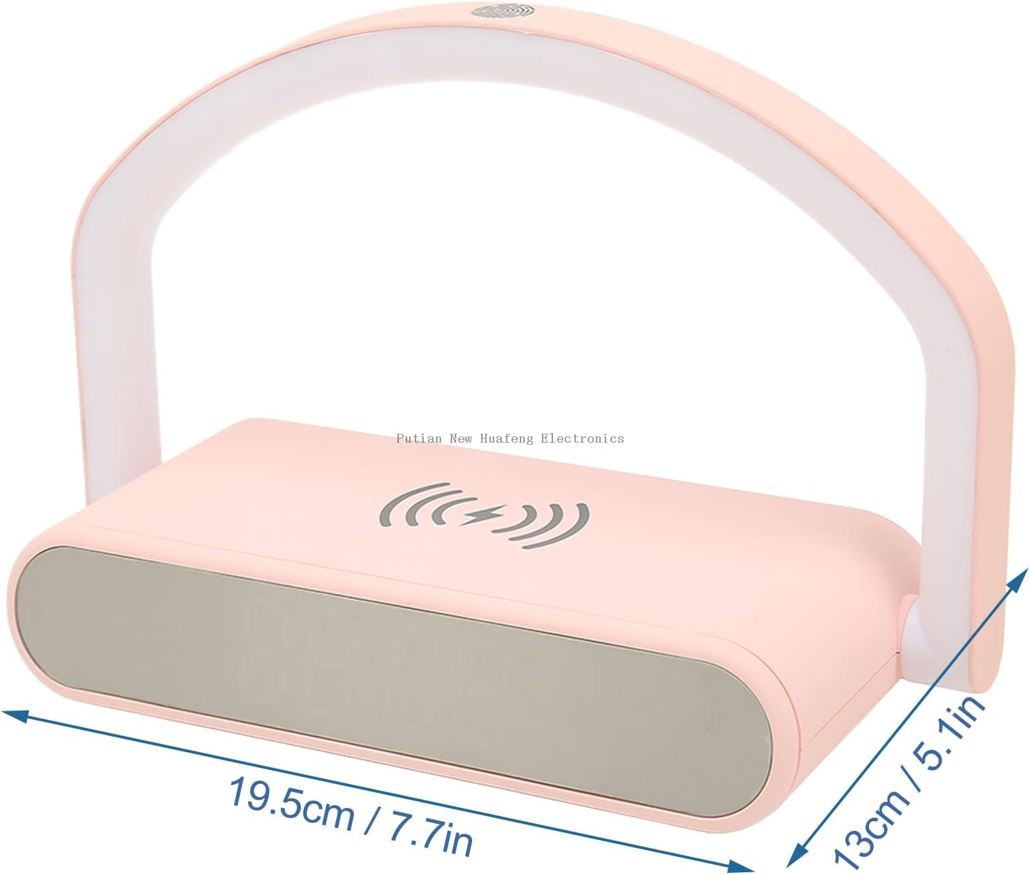 Electronic Desk Clock, Multifunctional Home Alarm Clock with Wireless Charging 