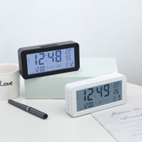 Hot Selling Smart Luminous Clock Digital Electronic Powered Alarm Clock With Temperature Humidity