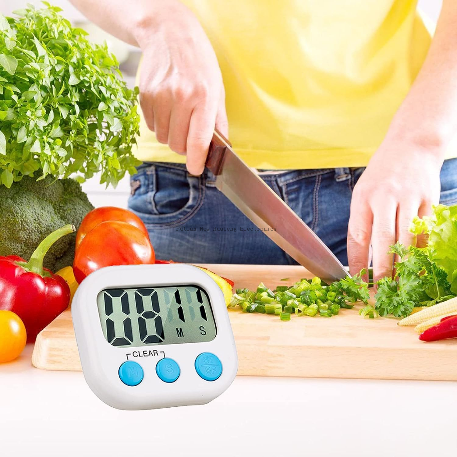 Kitchen Timer Large Screen Digital Display Multifunction Battery Powered Electronic Cooking Timer