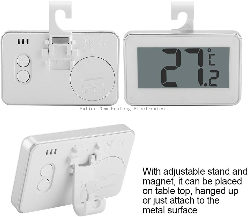Digital Refrigerator Electronic Thermometer High Precision Waterproof Refrigerator Freezer Adjustable Stand Home Digital Thermoter