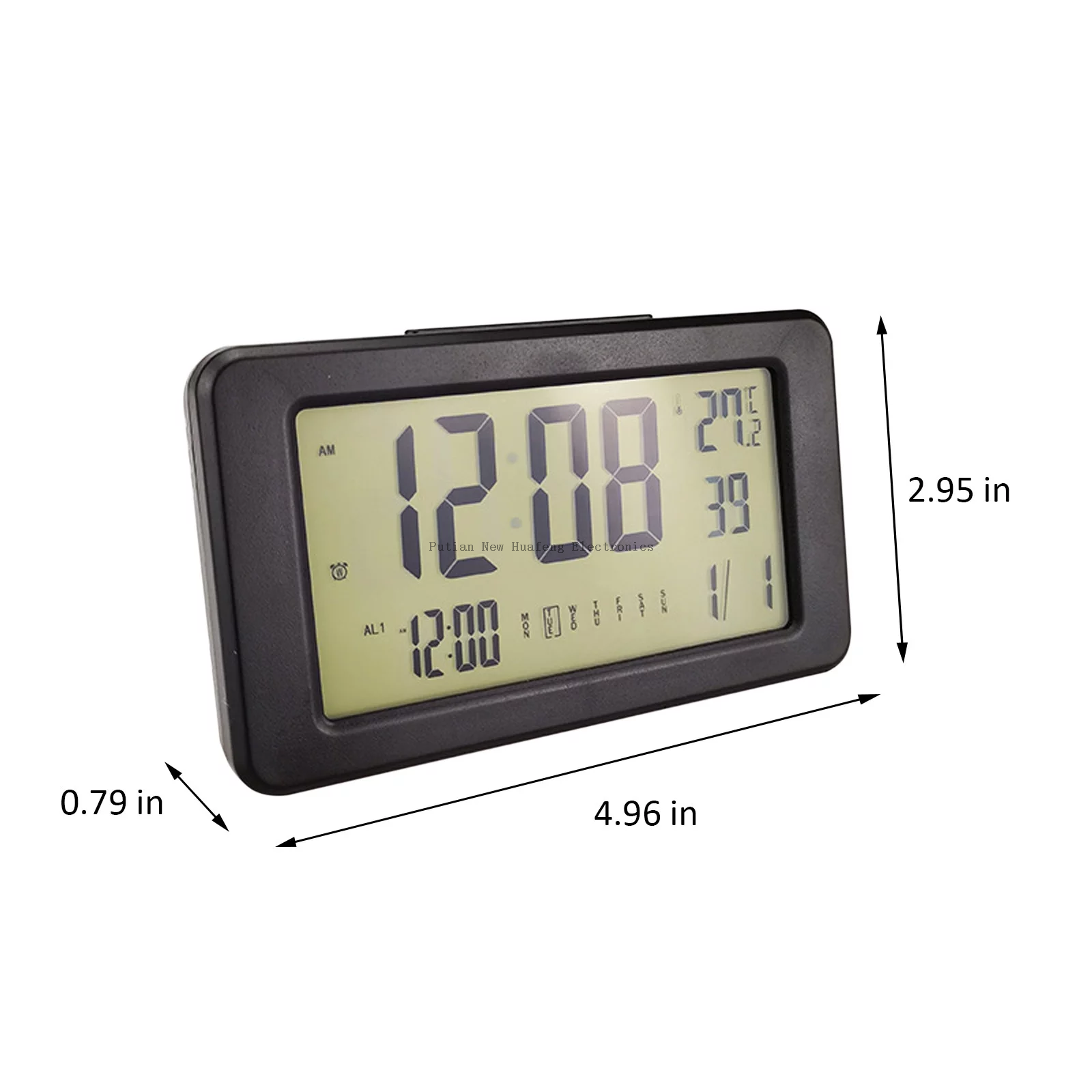 Back To School Electronics Smart Night Light Digital Alarm Clock With Indoor Temperature Operated Desk Small Clock