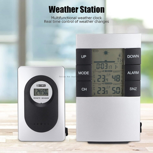 Indoor And Outdoor Wireless Weather Station Clock Digital Clock with Weather Temperature And Humidity Desk & Table Clocks