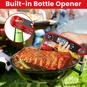 Folding Waterproof Digital Display Food Thermometer Probe Type Kitchen Barbecue Food Barbecue Thermometer