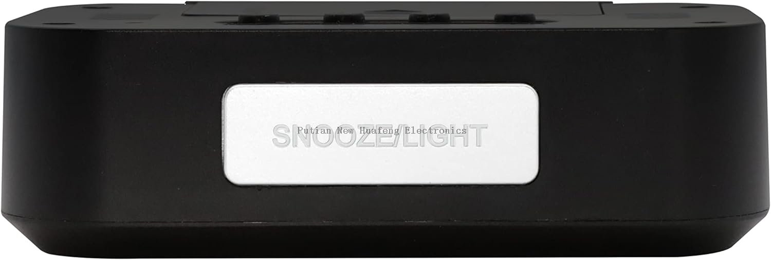 Digital Travel Alarm Clock With Battery Operated Backlit LCD Display 12/24 Hour Snooze Calendar Meteo Temperature Humidity