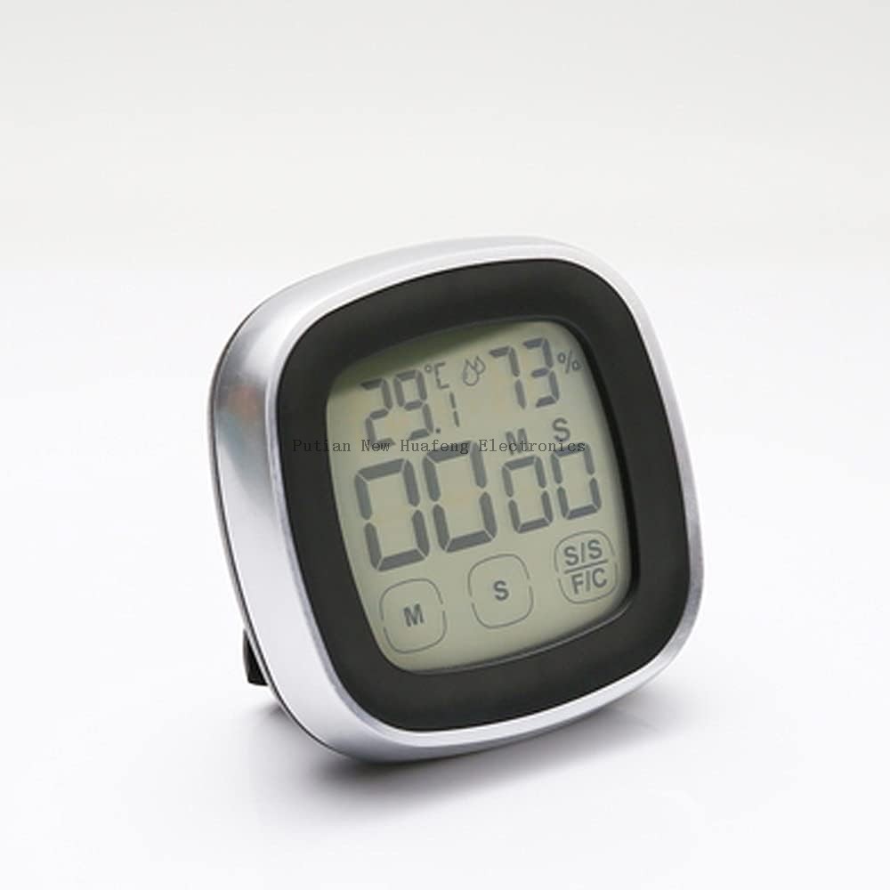 Amazon Supply Touch Screen Electronic Thermo-Hygrometer Countdown Kitchen Timer with Backlight